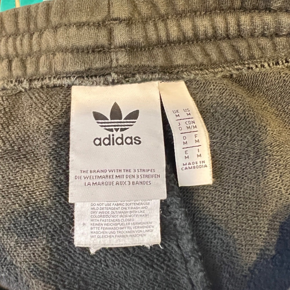 674 | Adidas Originals Multi-Color Trefoil Circle Fleece Joggers Black Mens M - Picture 5 of 8